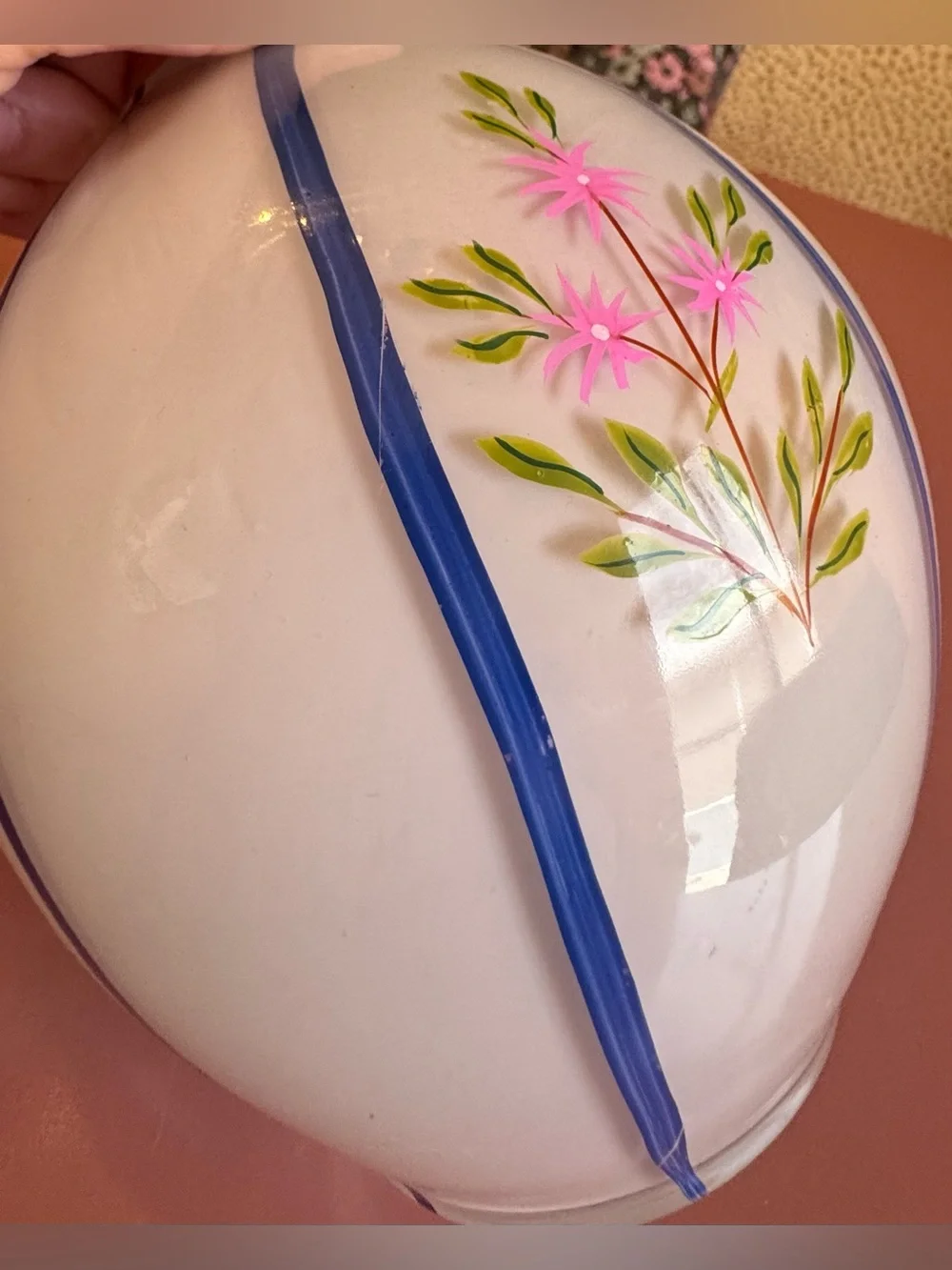 Anthropologie Joanne Floral Glass Vase